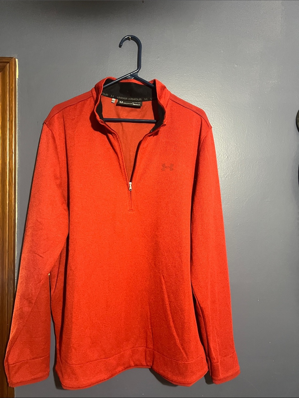 Under Armour Red Quarter-Zip Performance Jacket